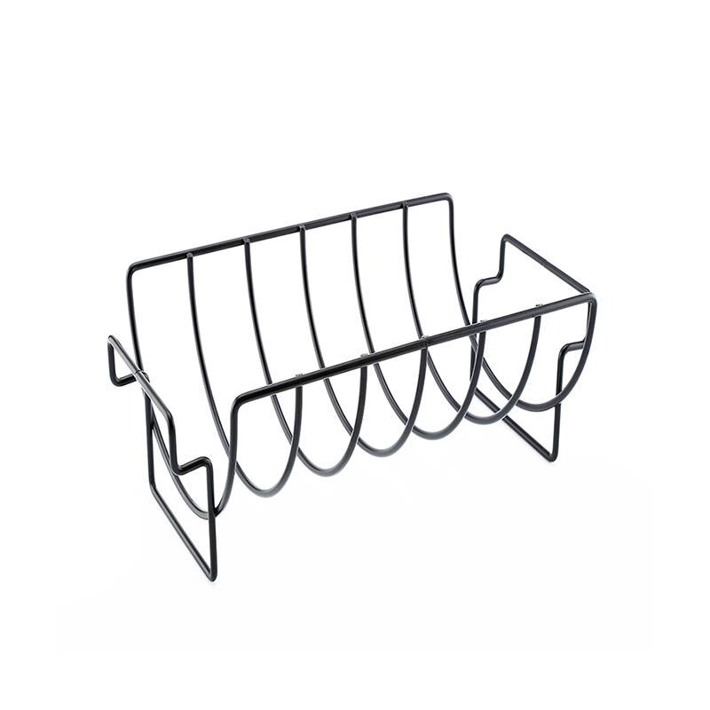 Rib Plank Stand Non Stick Outdoor Thuis Reis Party Grillen Bbq Kip Rundvlees Ribben Rack Rvs Stand Steak Opslag houder: Default Title