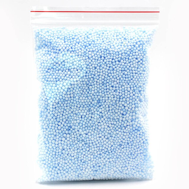 Bunte Schaum Perlen Schleim Schlamm Licht Kugeln Tiny Schnee Hinaus Charms für Schleim Liefert Partikel Zubehör Anti-Stress-Spielzeug: Light Blue