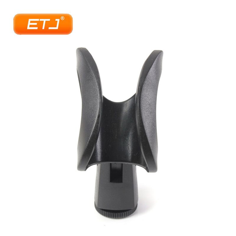 Clip de micrófono con soporte soporte de plástico de goma Flexible para micrófono con cable e inalámbrico Clip en forma de huevo