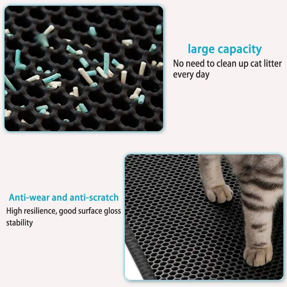 Katzenstreu matt Mit Doppel Schicht Wasserdichte Haustier Katzentoilette matt Rutschfeste Sand Katze Pad Waschbar Bett matt saubere Pad Produkte