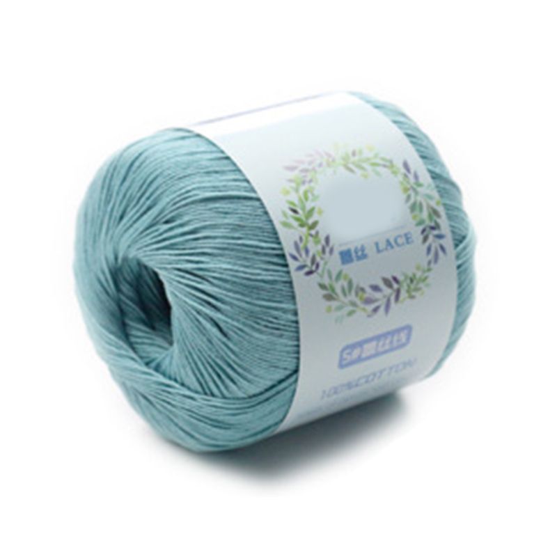 1 Roll Mercerized Cotton Cord Thread Medium Fine Solid Color DIY Hand Knitting Yarn for Embroidery Crochet Pearl Lace: 17
