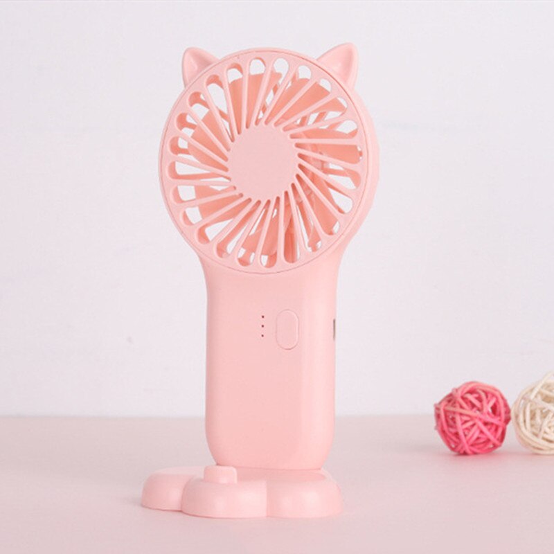 Mini Portable Pocket Fan Cool Air Handheld Travel Cooler Cooling Mini Fans Power Battery Office Outdoor Home Mini Fan: Pink