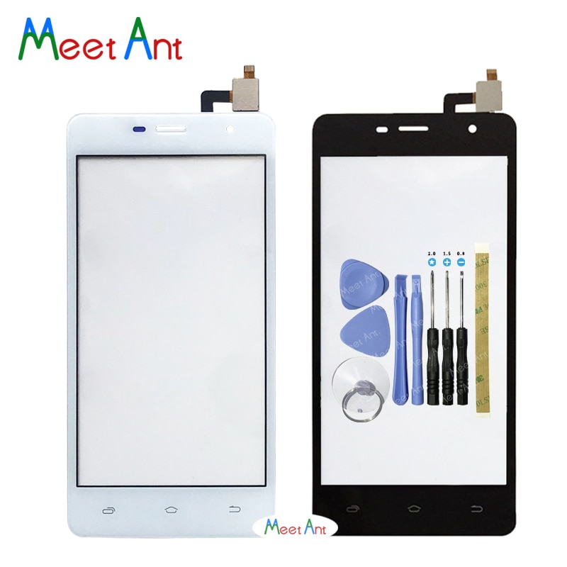Alta qualidade 5.0 "para micromax q351 digitador da tela de toque sensor exterior lente vidro painel