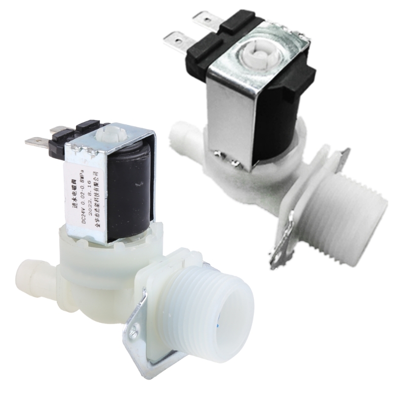 Water Inlet for Electric Solenoid for 220V/12V/24V 3/4" Male Thread Easy Installation for Dishwasher Washing