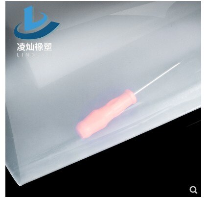 Silikonegummi plade 500*500mm klar gennemskinnelig plade måtte høj temperatur modstand 100%  jomfru silikon gummi pude