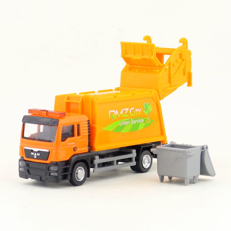 MAN Scania Shell Total bp Castrol Oil Tank Truck Simulation Diecasts & Toy Vehicles RMZ city 1:64 Alloy Car Model For Boys: Silver
