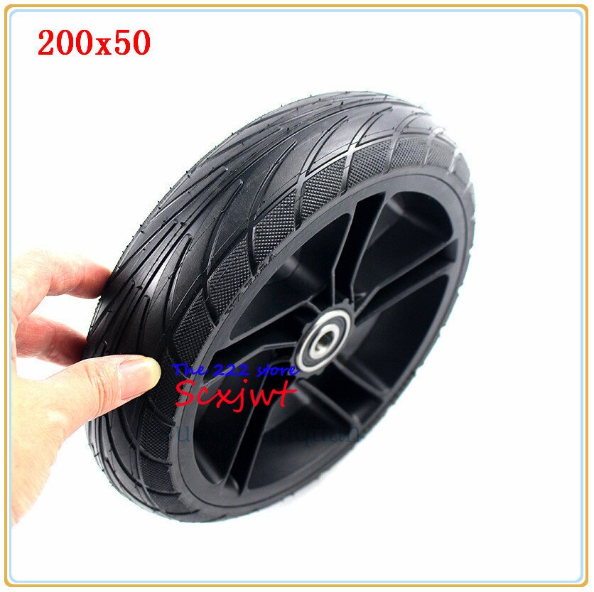 Electric Scooter Tyre With Wheel Hub 8" Scooter 200x50 tire Non-Inflation Electric Vehicle Wheel explosion-proof wheels