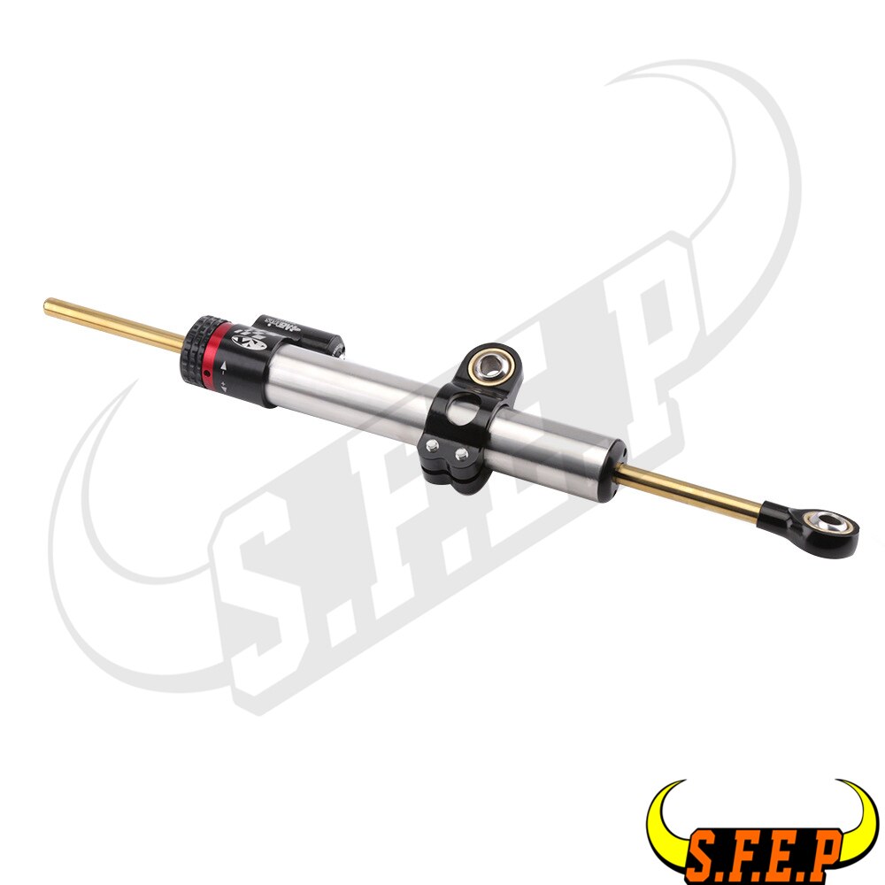Uniwersalny CNC regulowany amortyzator kierownicy stabilizator wspornik dla Kawasaki Ninja 250 Ninja 300 Z250 Z300 ZX6R ZX10R Z750 GTR1400
