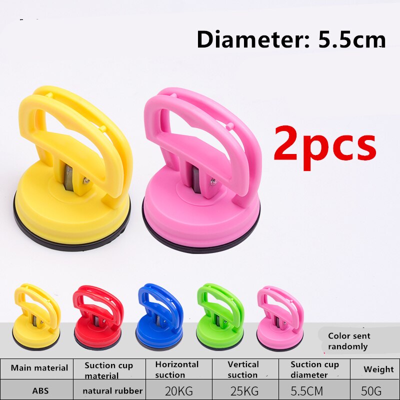 Powerful Glass Suction Cup Integrated Ceiling Aluminum Gusset Mobile Phone Suction Screen Special Tool Single-jaw Suction Lifter: 2pcs