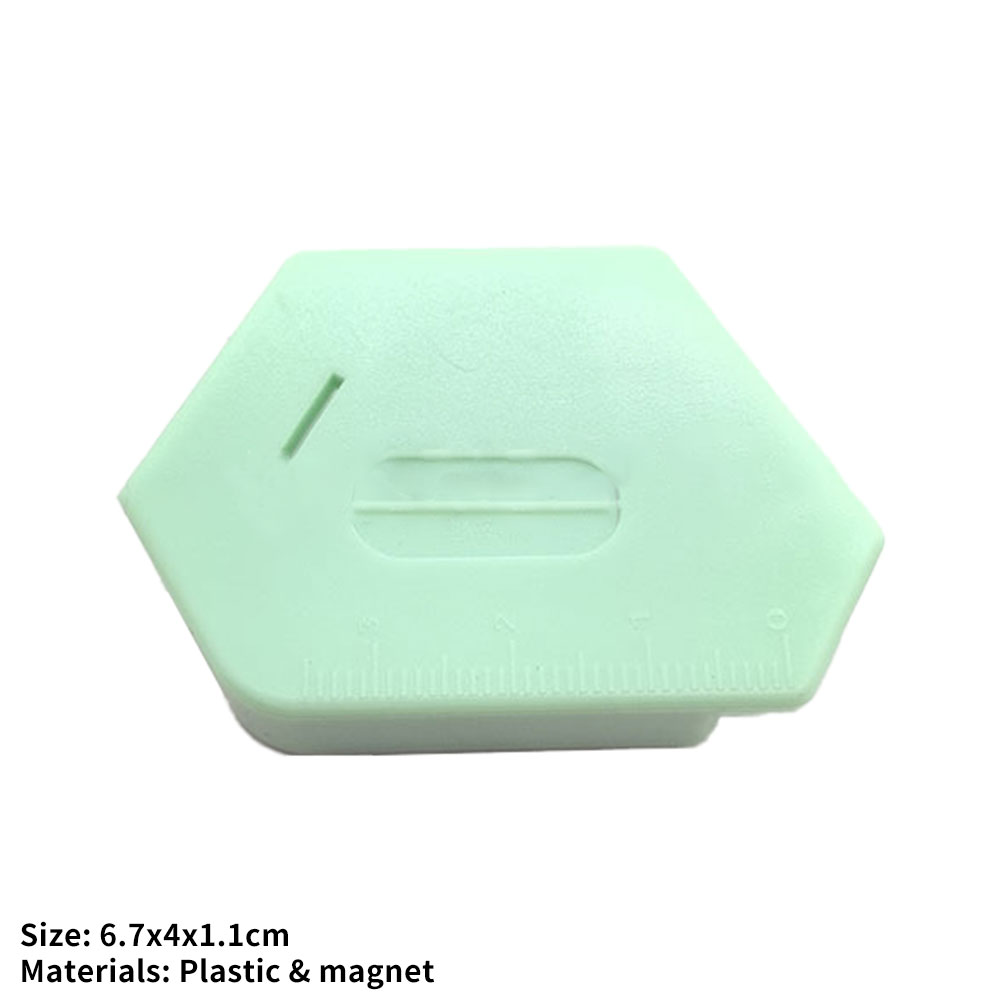 3pc sying magnetisk sømguide multifunksjonell linjal fals universell polygonal antikrøllposisjoner symaskintilbehør