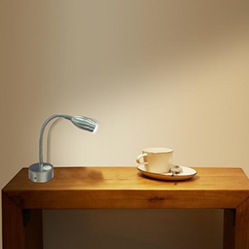 12V Bed Lamp 360 Degree Rotation Multipurpose Campers Led RV Reading Light Adjustable Portable Button Control Vehicles Eye Care