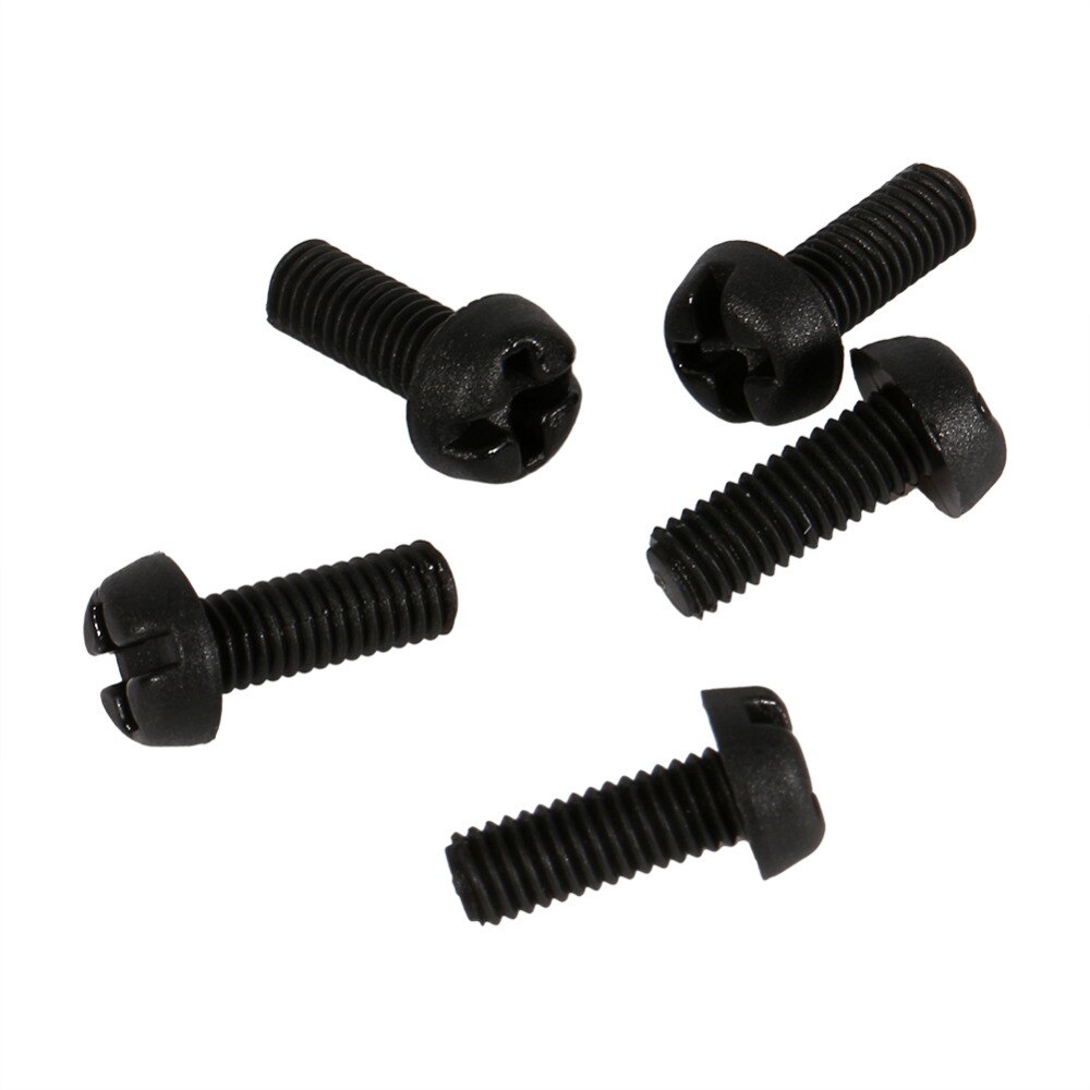 100 st svart plast nylon  m3 hex kolonn avstånd distansskruv