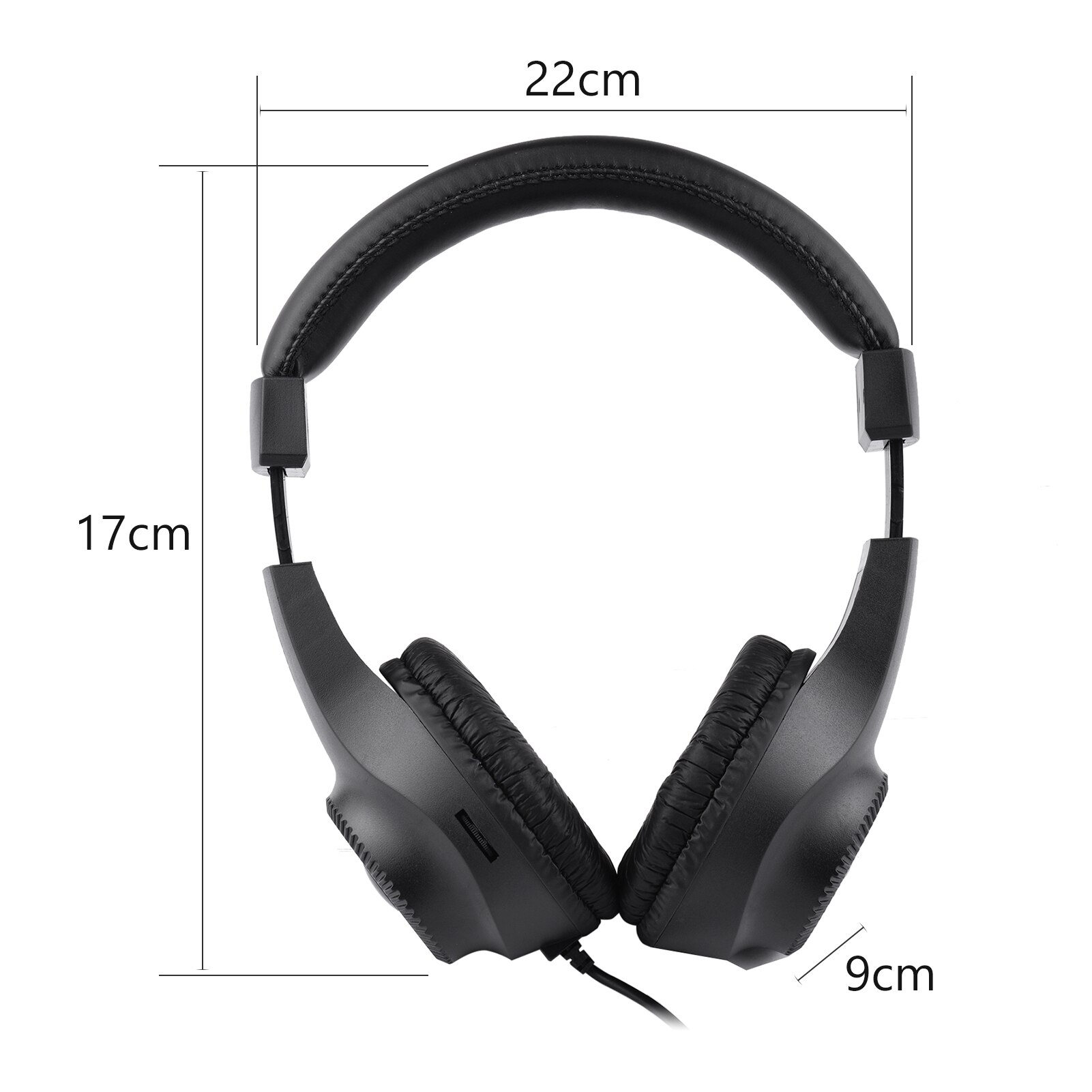 Wired Stereo Monitor Headphones Over-ear Headset with 50mm Driver 6.5mm Plug for Recording Monitoring Music Appreciation