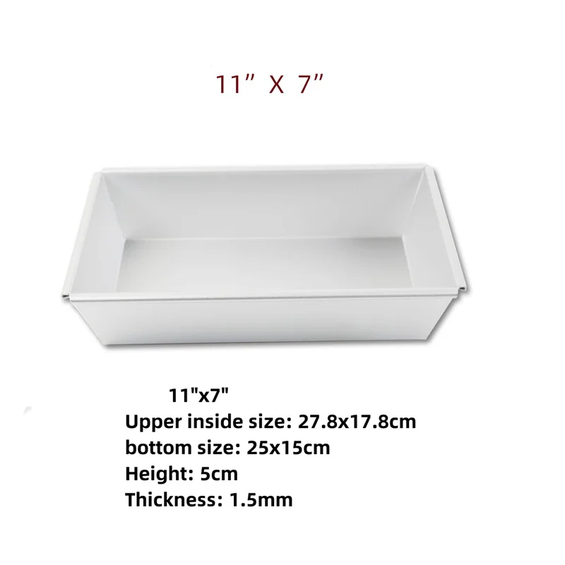 6~10 inch square rectangle Detroit Pizza Pan Deep Dish Pizza Pan Non Stick Pizza tray Square Baking Pan Bakeware Aluminum tray: MULTI