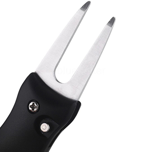 1 Pcs foldable Golf Divot Repair Tool Switchblades Pitch Cleaner Golf Pitchfork Golf Pitchfork Golf Accessories