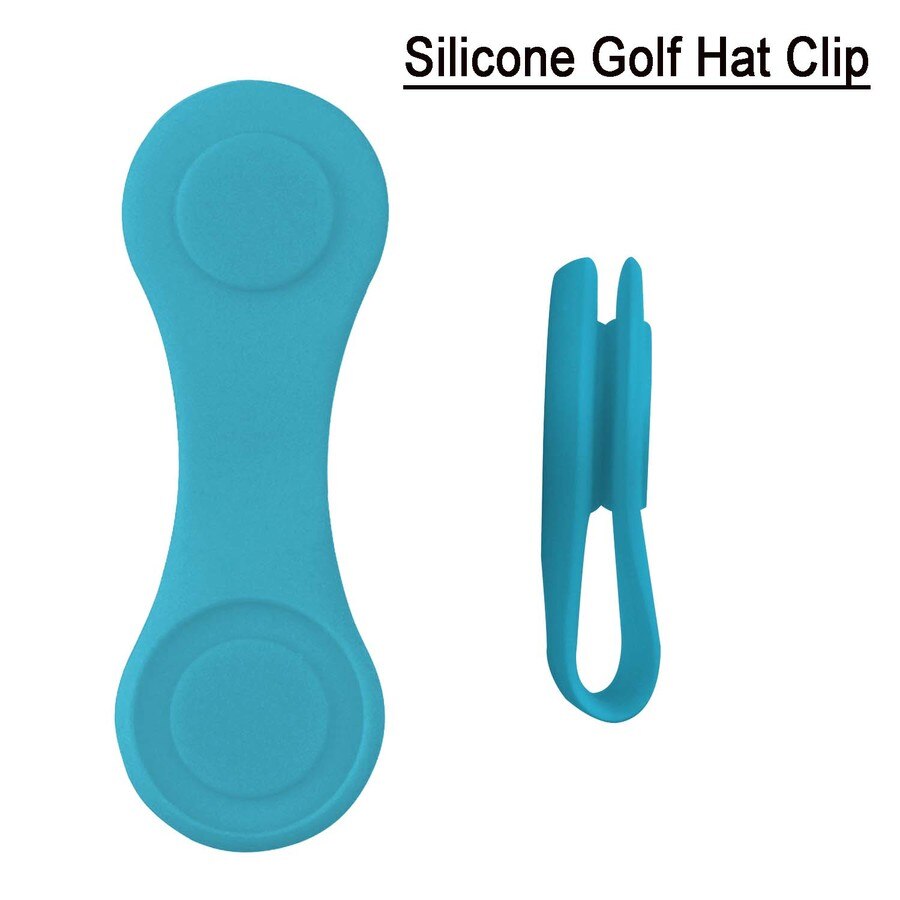 Neue 2 Silikon mit 2 Metall Golf Hütte Clip Magnetische Ball Marker Halfter Legen zu Ihre Kappe Tasche Rand Gürtel kleidung