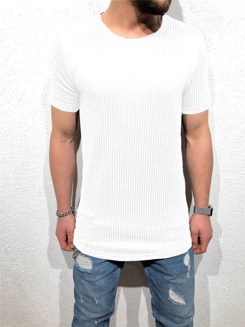Eli 22 sommer fitness bomuld kortærmet t-shirt åndbar herre afslappet fitness tøj v krave cardigan lounge: M / Hvid