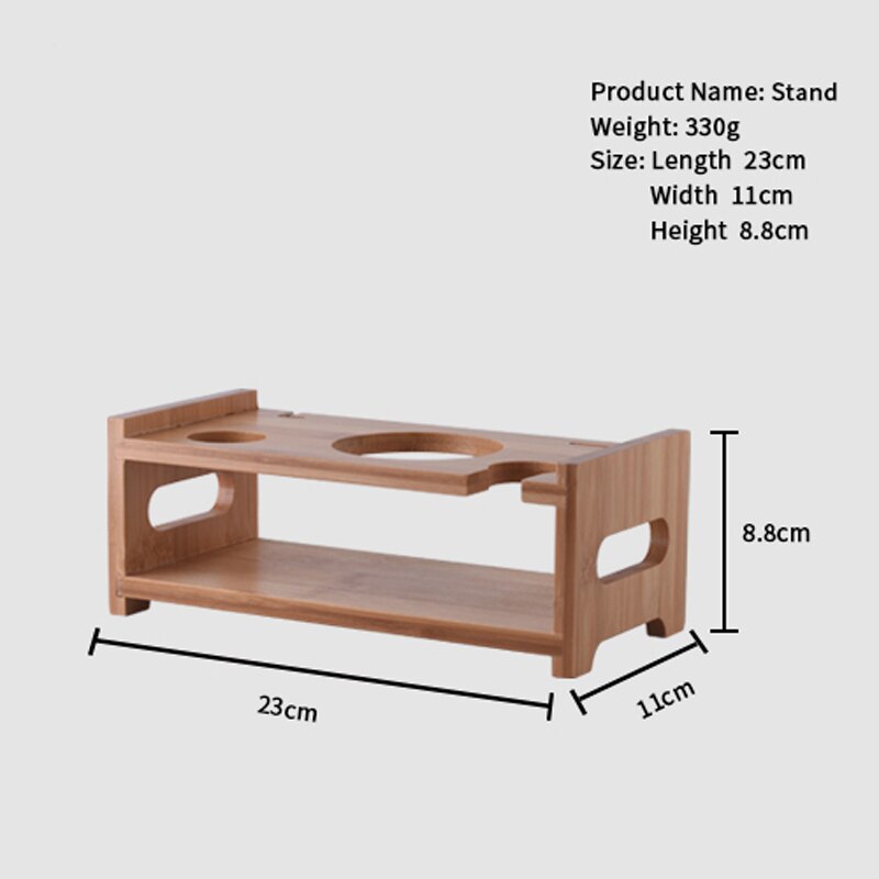 OAPE-Coctelera de acero inoxidable Boston, accesorios para camarero, barra de soporte de madera de bambú, 28oz, 600/800ml