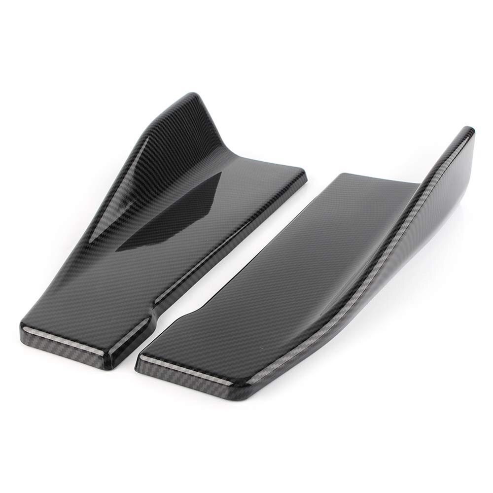 Bil stötfångare spoiler bakläpp sidokjol förlängning splitter winglet wing kit