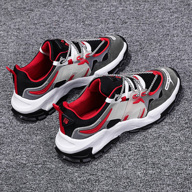 Pustende fritidssko menns lette joggesko sko i sko mesh sko utendørs fritidssko for menn gjennomsiktig bunn