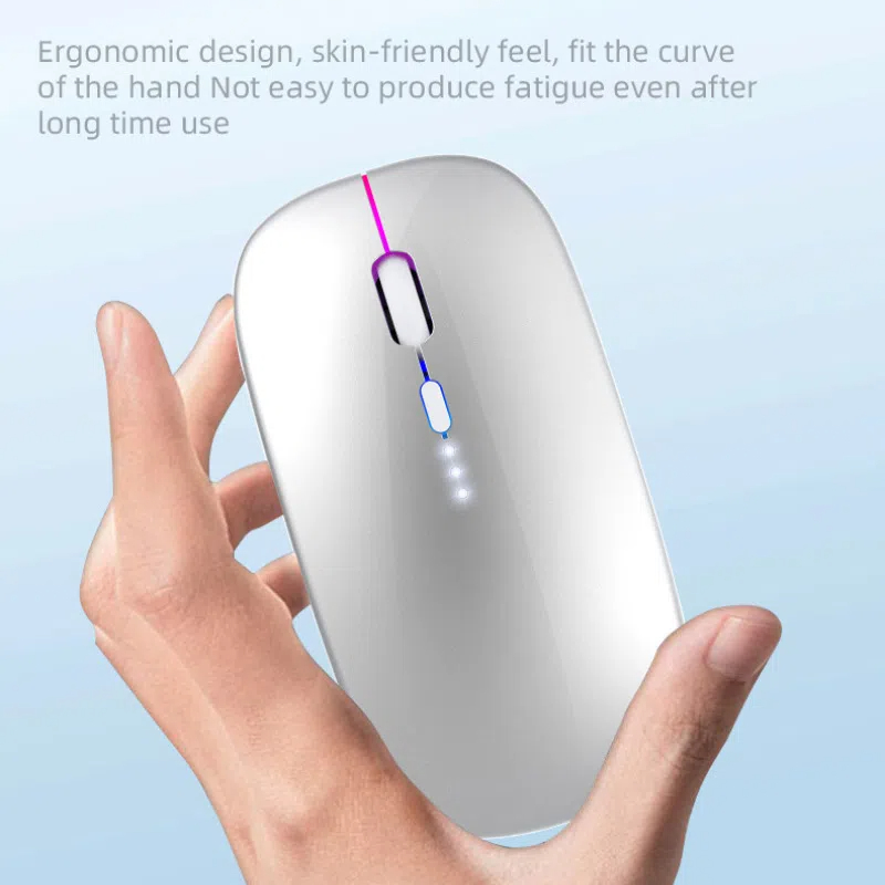 Xiaomi Bluetooth Mouse 1600dpi 2.4ghz Wireless Mouse Rechargeable Ergonomic Silent Mouse Rgb Backlight Usb For Laptop Pc Tablet