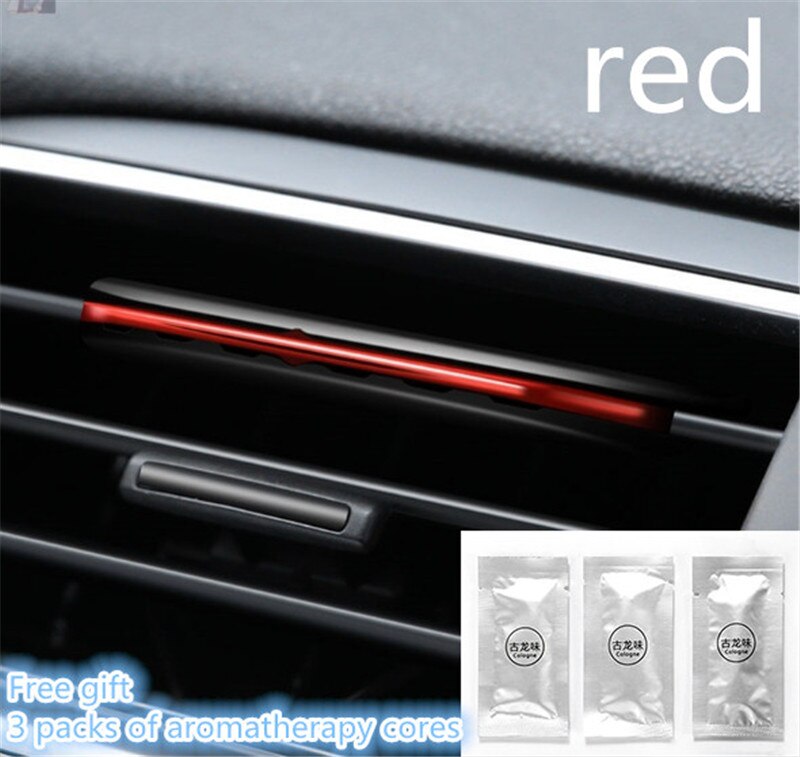 Auto Luchtverfrisser Parfum Geur Voor Auto Air Vent Luchtverfrisser Airconditioner Clip Diffuser Solide Parfum: Rood