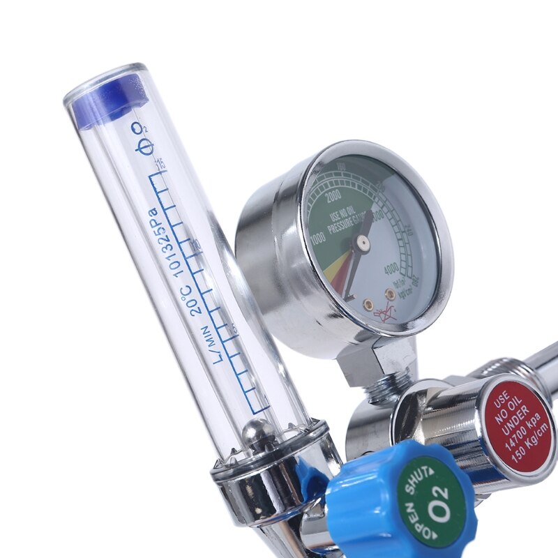Druk Zuurstof Regulator Flow Meter Absorber Flowmeter Flow Meter Drukverlagende Va-Lve Regulator CGA540 G-5/8&quot;