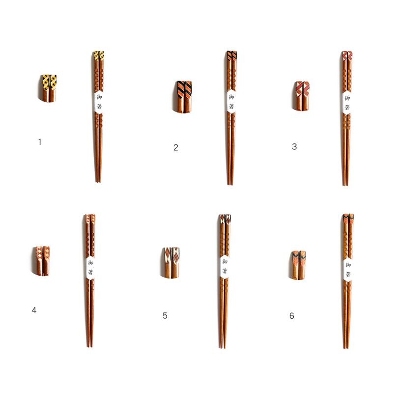 1 Pair Of Tortoise Shell Chopsticks