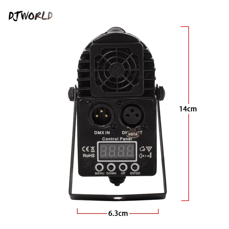 Djworld Spotlight LED RGBW 4in1 Led Pin Spot Beam 10W Lights For Mirror Ball For Dance Floor Disco DJ Party Wedding