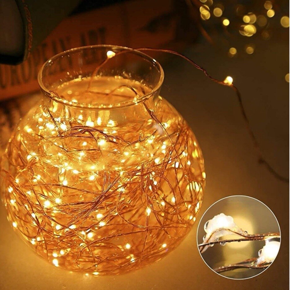Outdoor Solar String Fairy Lights Christmas Garland Solar Power Lamp Year Decoration Light