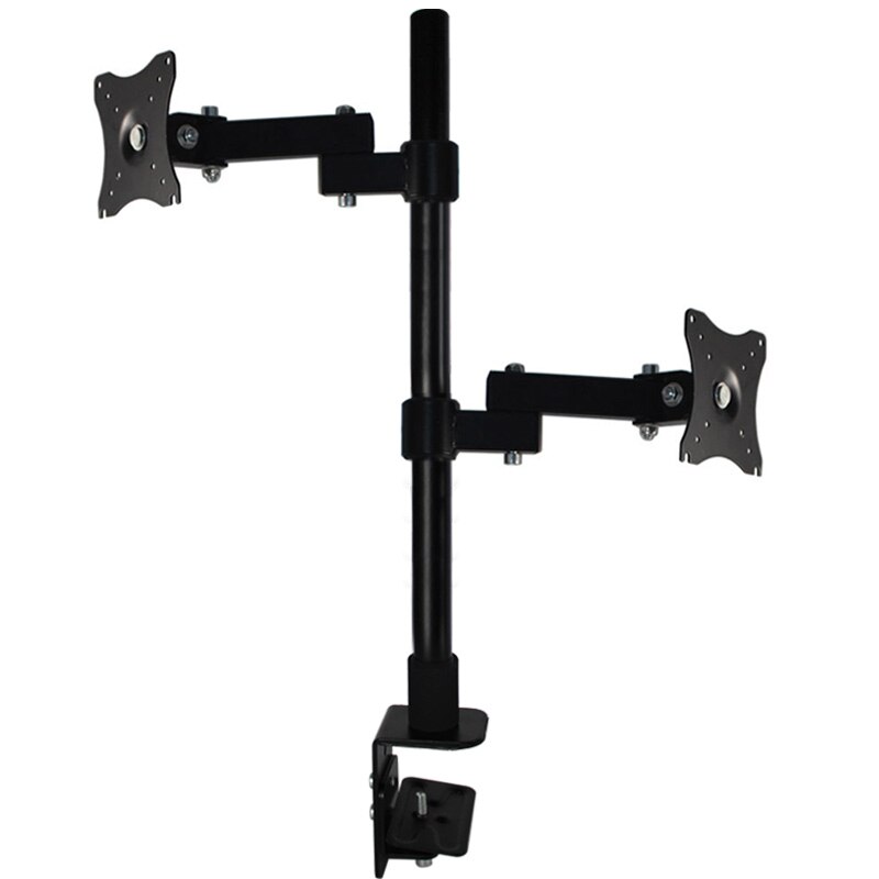 HILLPORT 10-27" Full Motion Dual Monitor Desktop Stand Holder Clamp Grommet Hole Base PC Mount Foldable Arm Soporte Support XD50