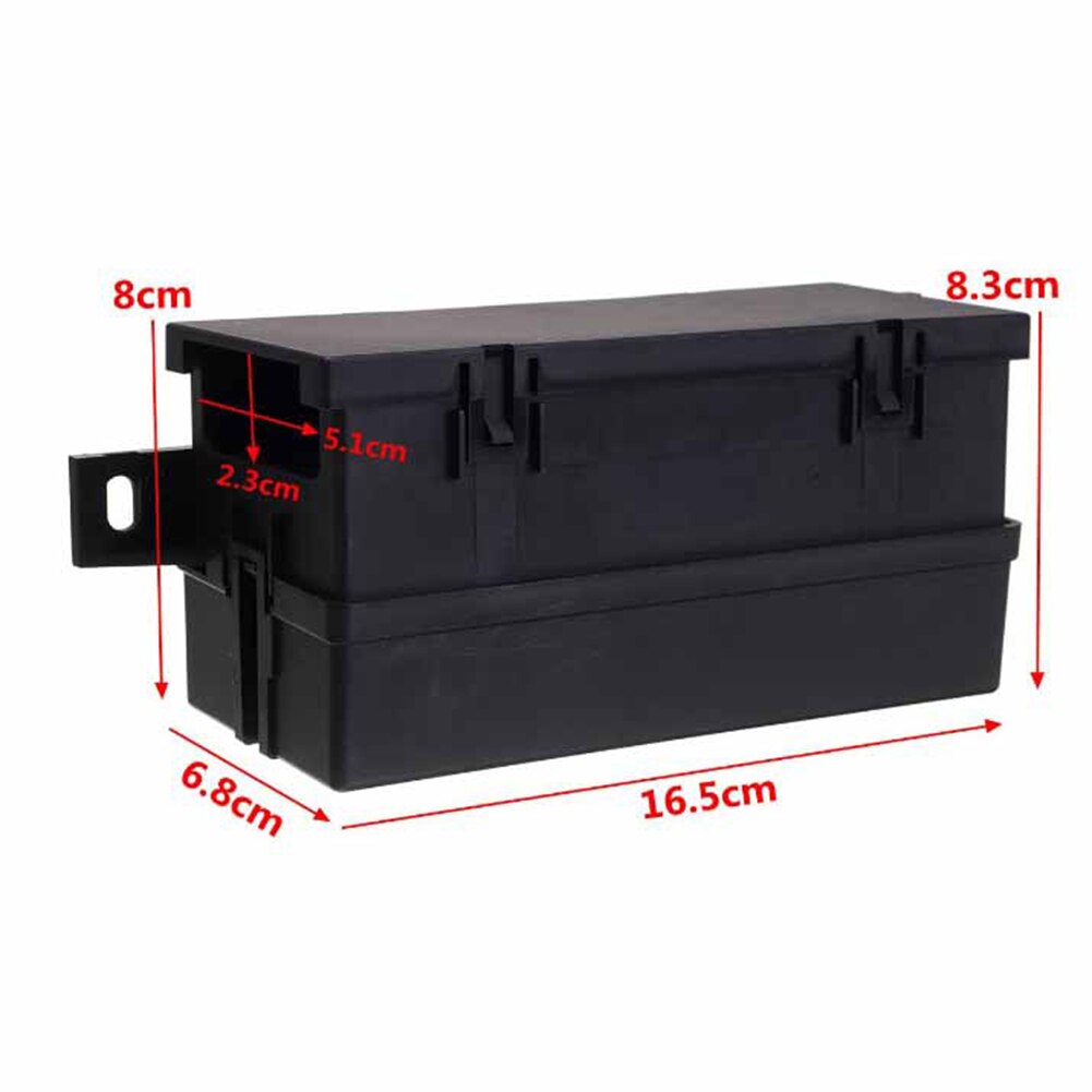Porte-fusible 12V 40a, couvercle en plastique à 11 voies, porte-boîte à fusibles pour voiture, camion marin, remorque, bateau avec bornes à pelle, 6 pièces, 4 broches