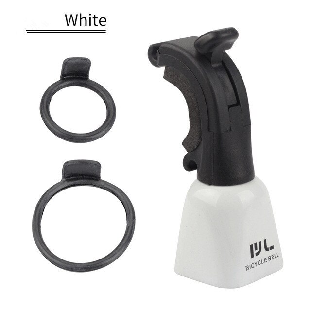 FIETS IN fietsbel mountainbike racefiets luid mini swing alarm fiets koe hoofd bel fietsaccessoires: White