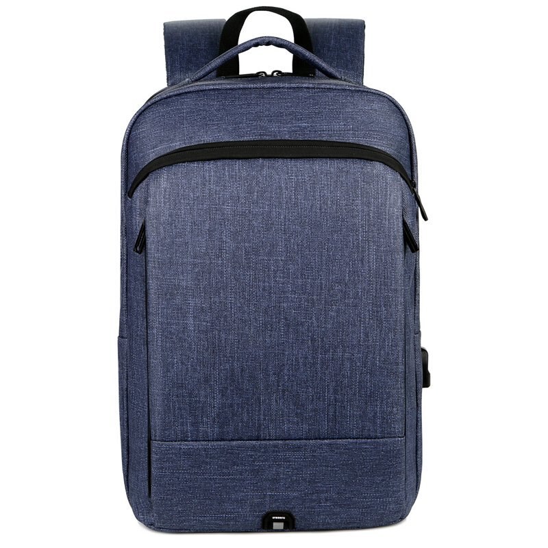 Rugzak Voor Man Business Waterdichte Wasachtige Lijm Laptop Rugzak Multifunctionele Usb Opladen Rugzak Mannen Tas Voor Laptop 15 6: blue