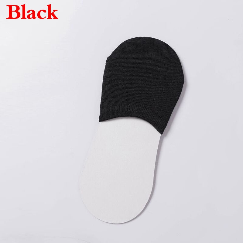 Women Simple Solid Sock Slippers Half Grip Foot Toe Socks Summer Thin Invisible Socks Feet Women's Socking Female: black
