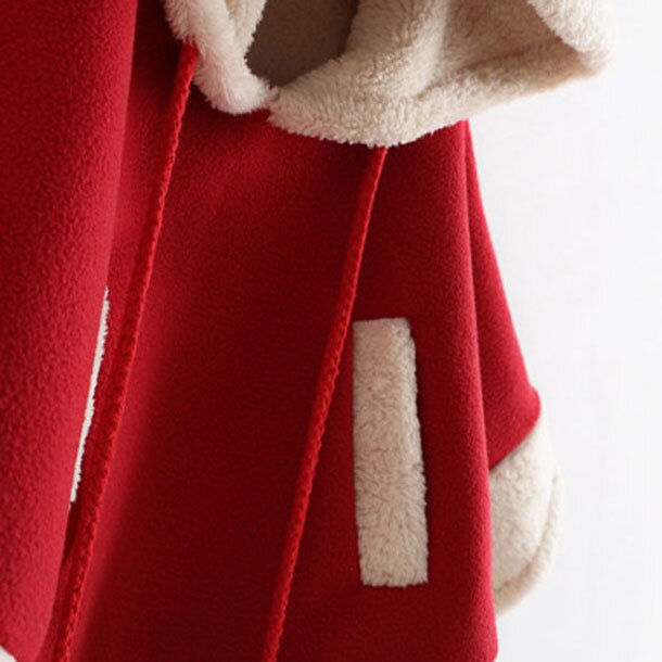Jul barn baby pige 6m-4t frakke hjorte hættetrøje tyk varm jakke toddler overtøj kappe kappe