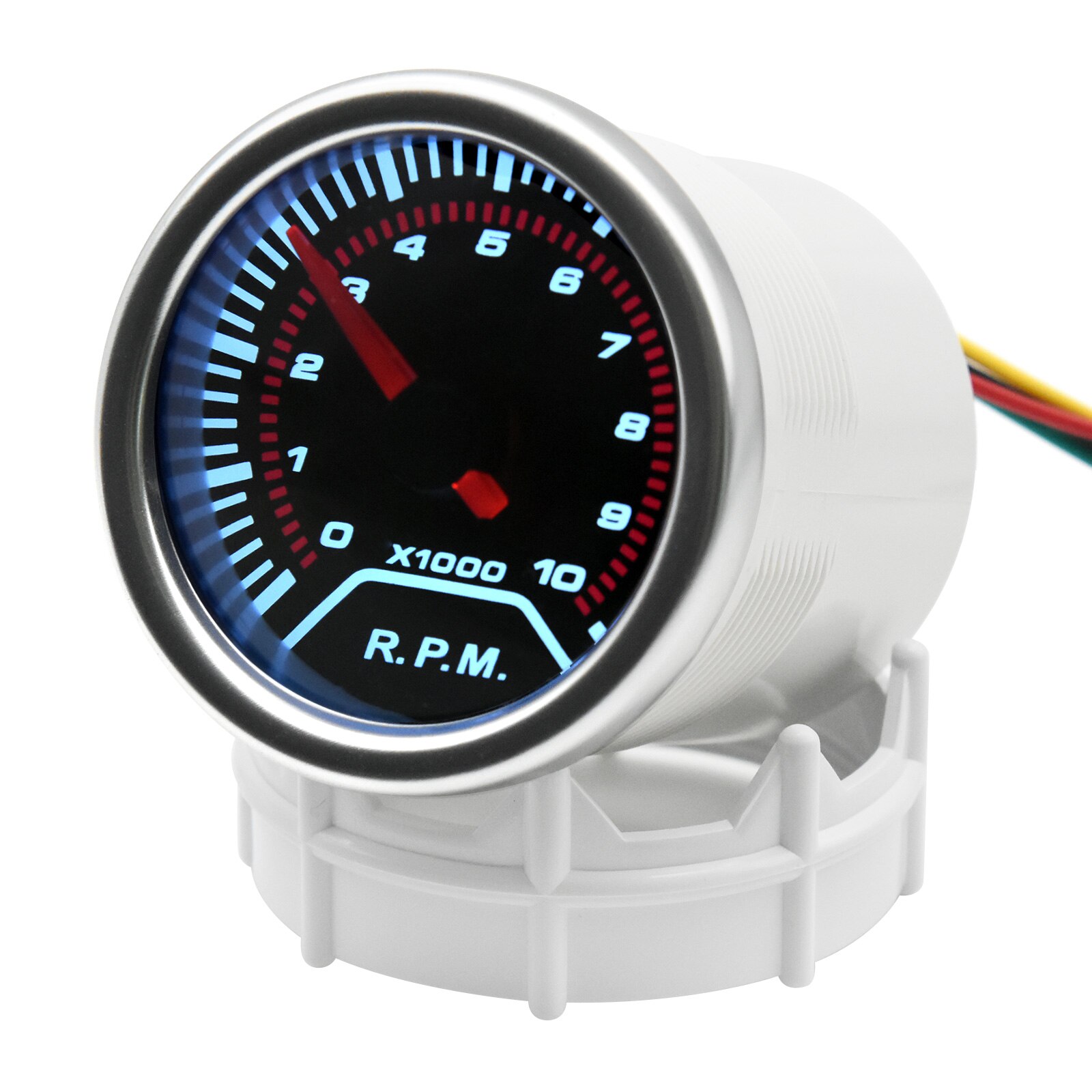 Tacómetro Digital Universal para motocicleta, medidor de Rpm de 0-10000RPM, retroiluminación LCD para coche y camión, 2 ", 52mm, 12V