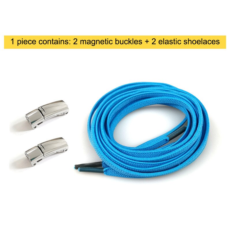 Lacci magnetici elastici 1 secondo chiusura lacci creativi rapidi senza lacci lacci per scarpe bambini adulti Unisex lacci per scarpe Sneakers lacci per scarpe: LIGHT BLUE