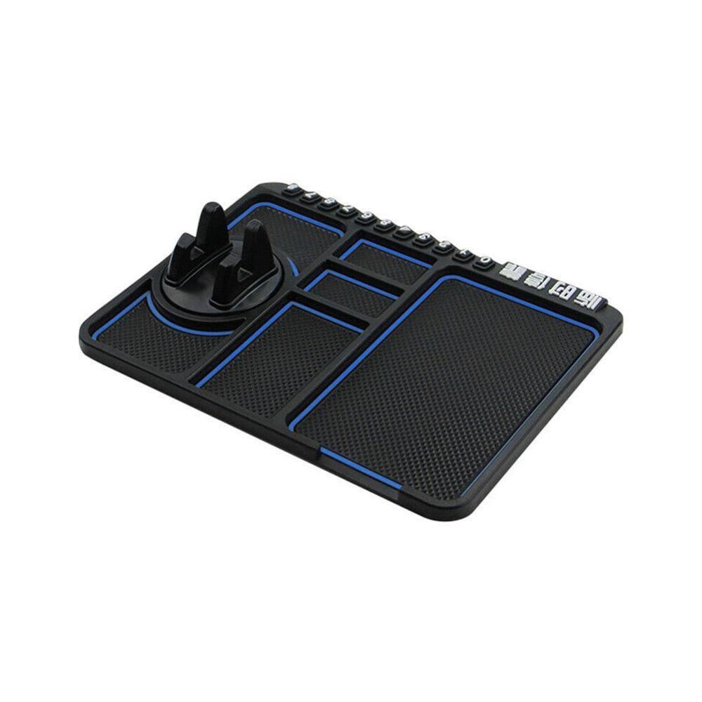 Multifunktionel bil anti-glidemåtte automatisk telefonholder skridsikker klæbende anti-glidestrop telefonophæng silikone instrumentbræt bil pad mat: C