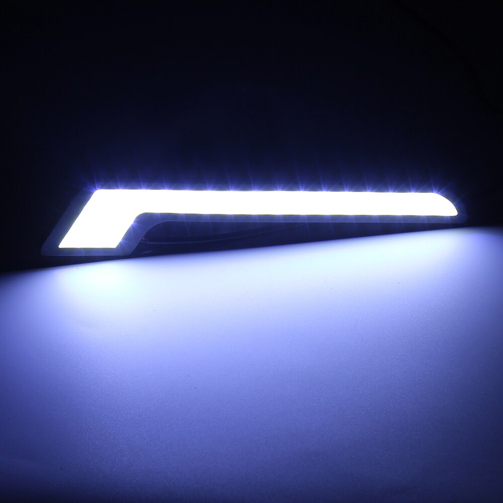 LEEPEE 2Pcs/Set DC 12V Car Fog Lamps Universal LED Car DRL External Light COB Daytime Running Lights Car-styling