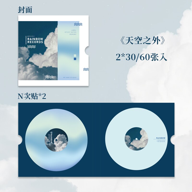 N times post-it notes Writable Notepad 60 pcs School Stationery Diary memo pad sticky Scrapbooking material art marker: D