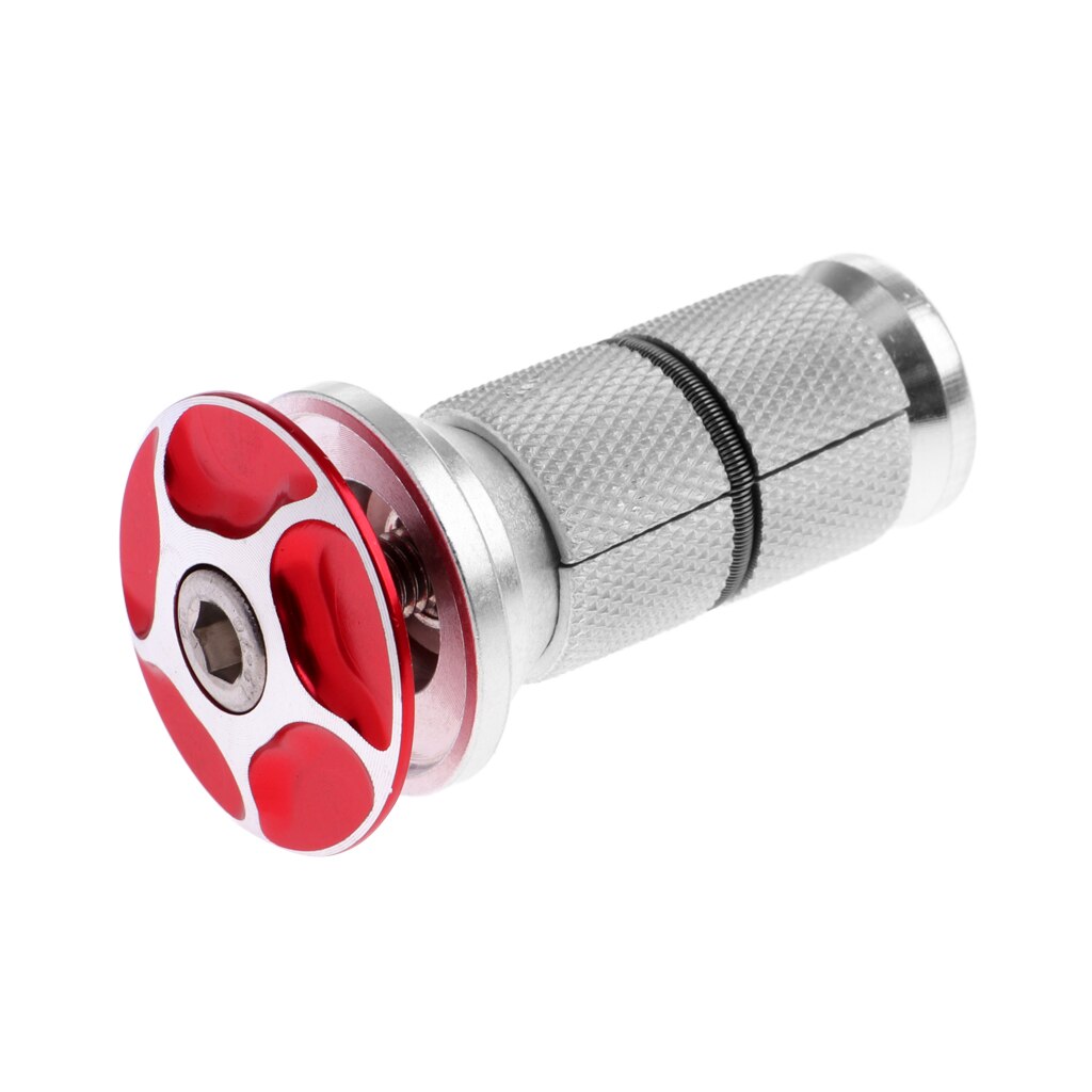 Bike Fork Headset - Bicycle Expansion Bolt Expander Plug Headset Carbon Fork Expanded Accessory: Red