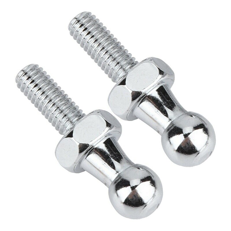 2pcs M6 10MM Spring Ball Screw Bolts for Gas Struts Ball Ended Bolts Bonnet Gas Spring Ball Stud TD326