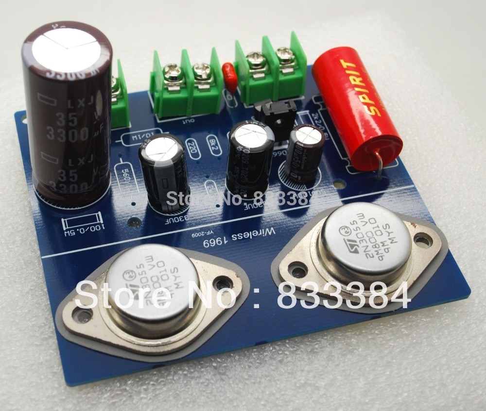 Two channel JLH 1969 A CLASS A amplifier kit ST2N3055 MKP diy kit 2pcs