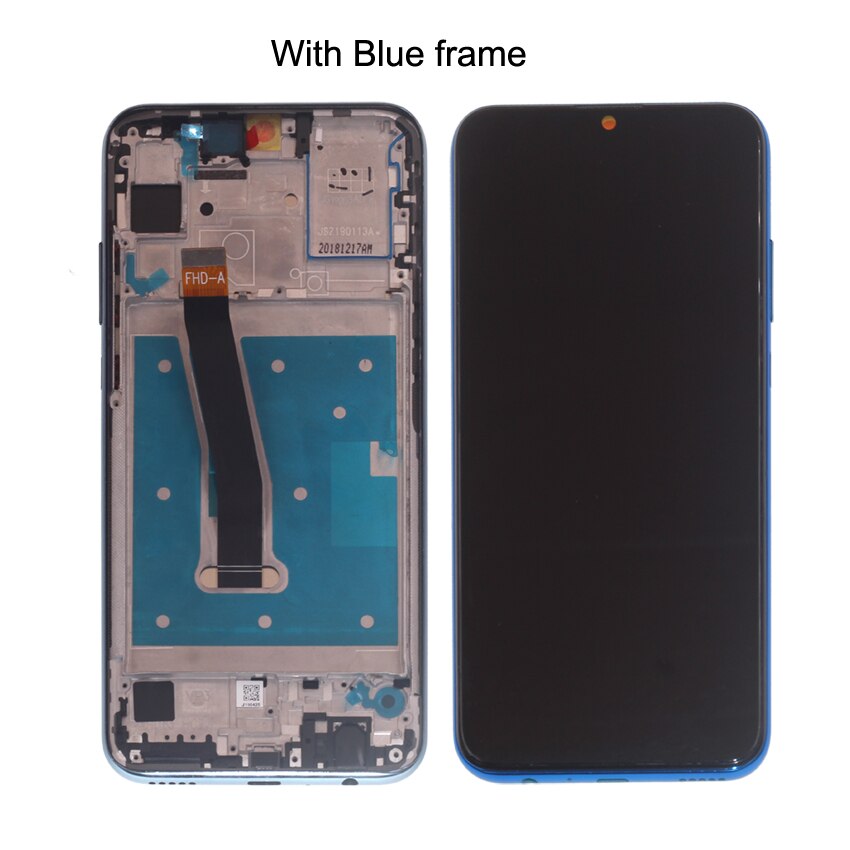 Oryginalny dla Huawei Honor 10i HRY-LX1T wyświetlacz LCD ekran dotykowy Digitizer naprawa części dla Honor 10 i ekran LCD Dsiplay: z niebieski rama