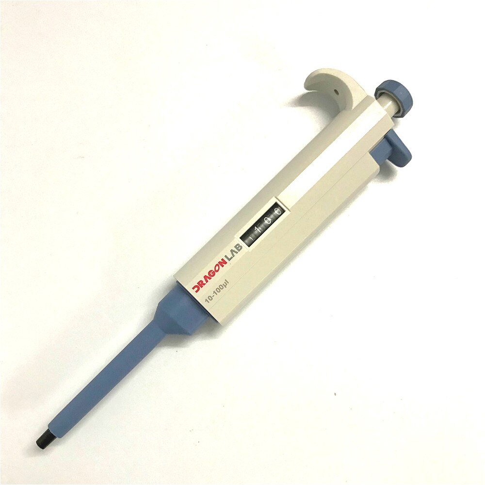 Mechanical Pipette-TopPette Dlab Single-channel Adjustable Pipette Dragon lab Pipettor Pipet 10-100 ul Get Tips 200 Pcs