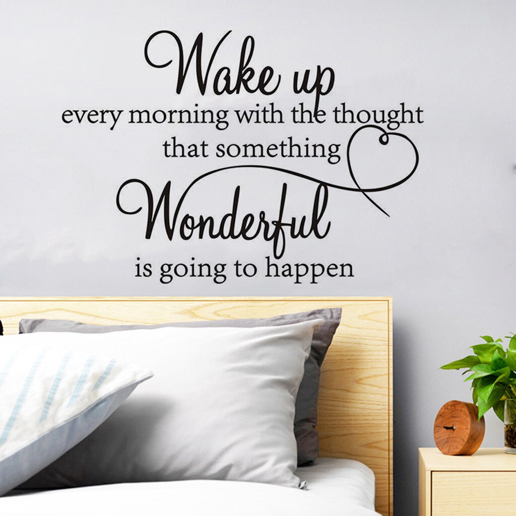 Large Quotes Motivating Dream Phrases Wake Up Every Morning Dream Quote Wall Stickers Art Room Removable Decals Diy