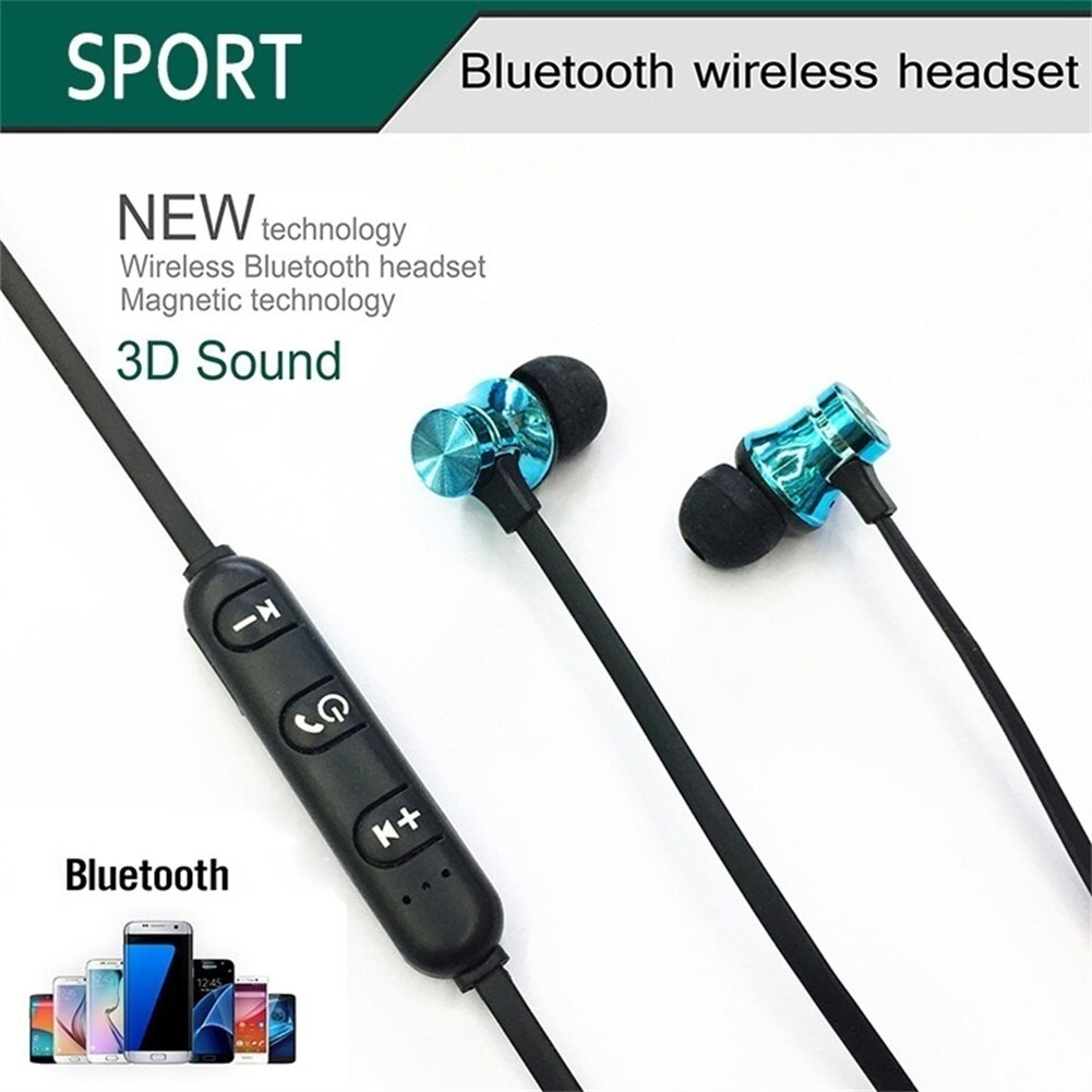 Auriculares intrauditivos con banda para el cuello y micrófono XT11, Auriculares inalámbricos con Bluetooth de adsorción magnética, deportivos, para videojuegos, con cable para todos los teléfonos