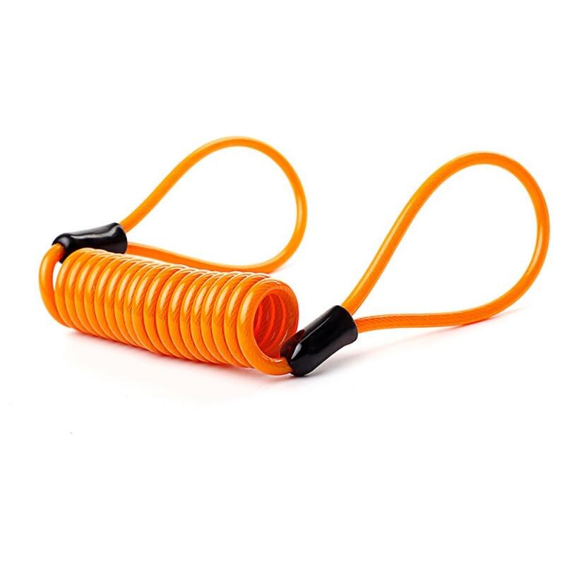 FD-MOTO Security Bike Scooter Lock Rope PVC Motorbike Disc Lock Reminder Cable Motorbike Lock Motorcycle Accessories