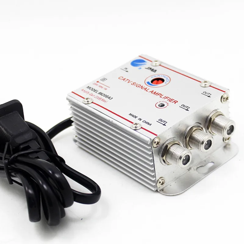 CATV Splitter Amplifier 20dB Digital TV Antenna Signal Booster 8620SA2 8620SA3 Home Tv Equipments 45Mhz To 860MHz EU Plug 220V